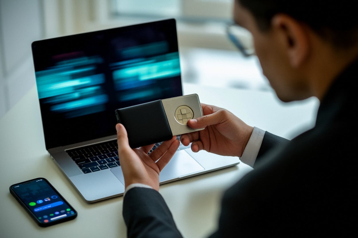 Expert cybersécurité évaluant les risques IA pour un portefeuille Web3