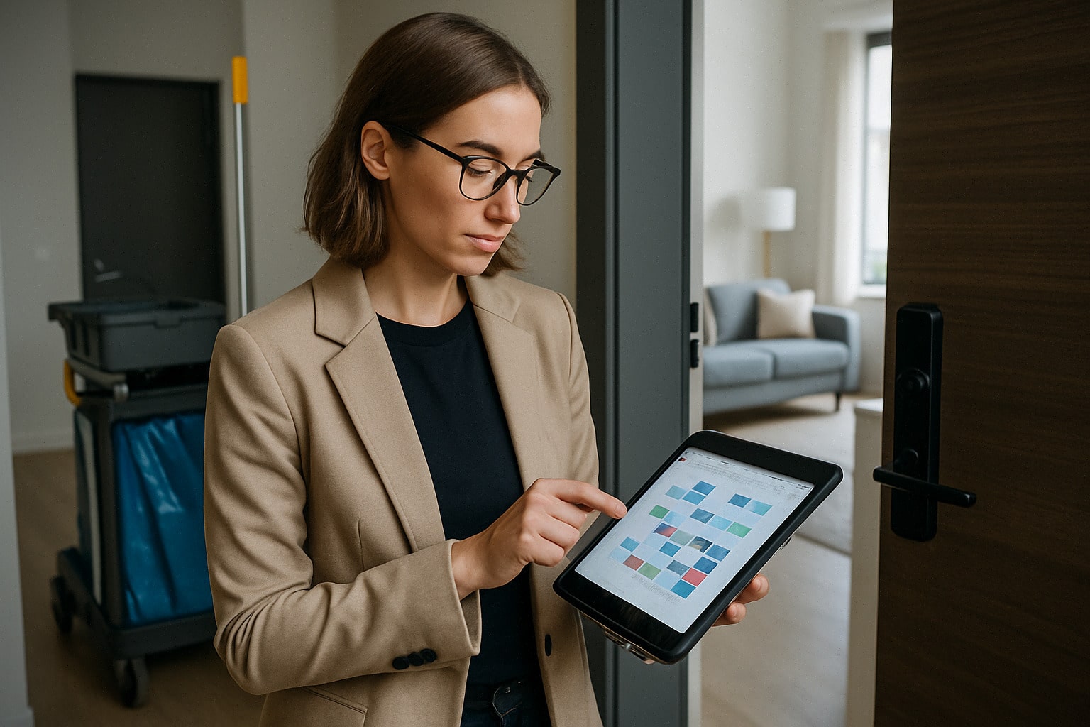 Gestion PMS pour locations saisonnières sur tablette professionnelle