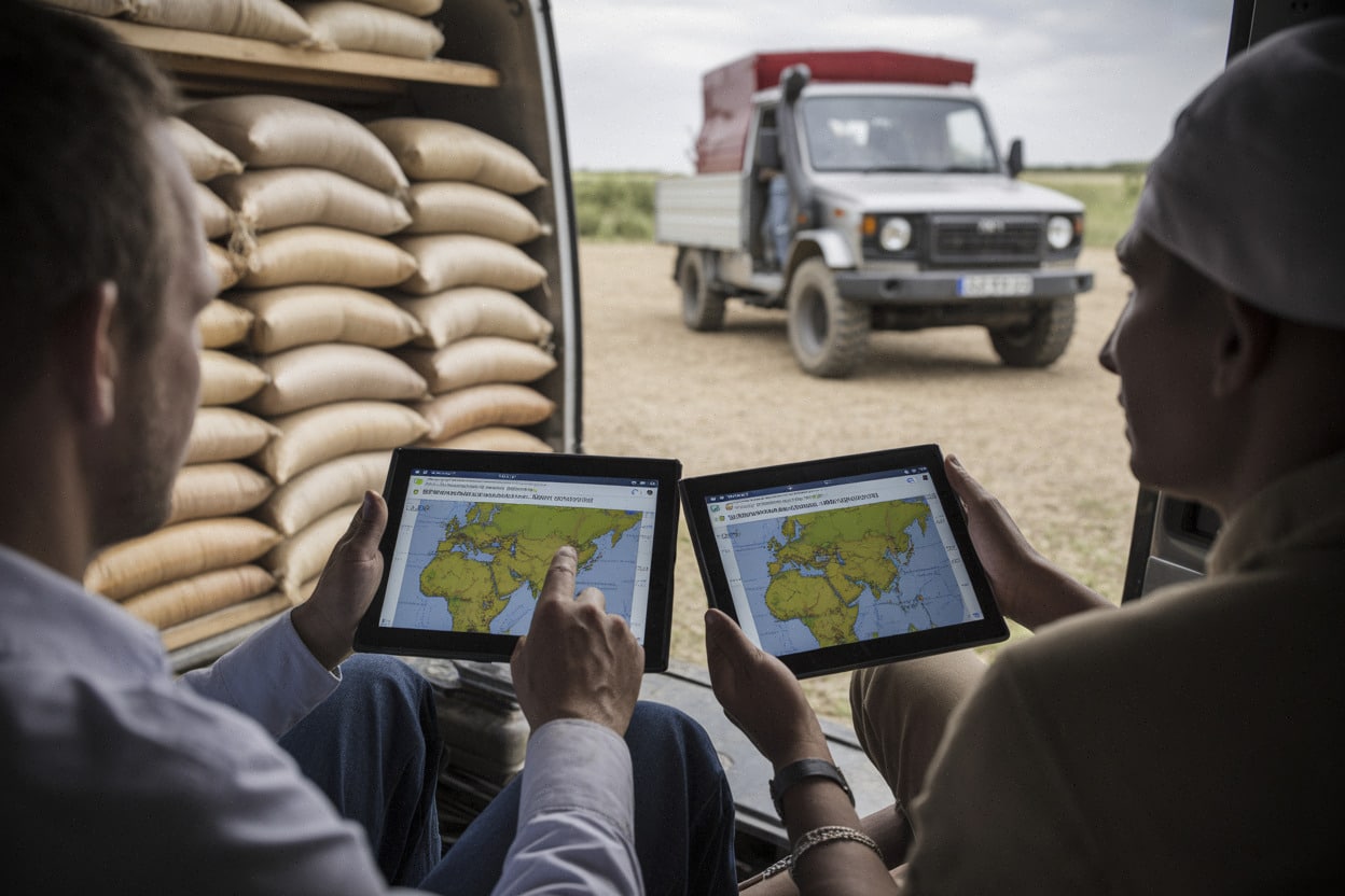 Cartographie de la faim par IA dans une base humanitaire mobile