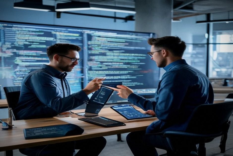 Spécialistes sécurité analysant du code avec assistance IA