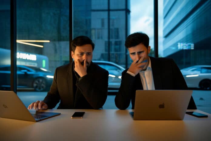Deux développeurs testent un assistant IA lié à Cursor