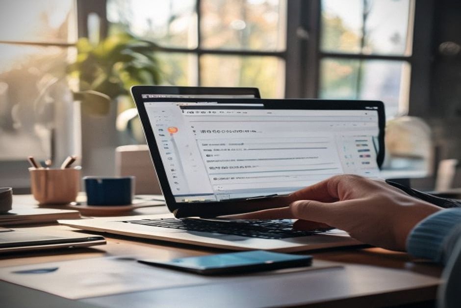 Onglet Web de Google utilisé pour afficher des liens classiques