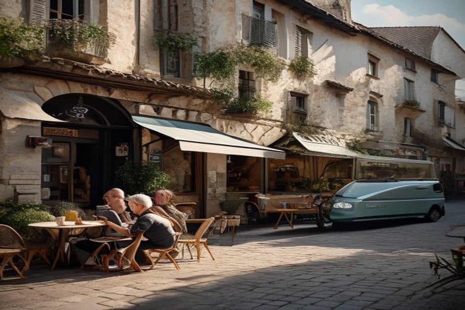 Auberge de village soutenant la vie locale et touristique