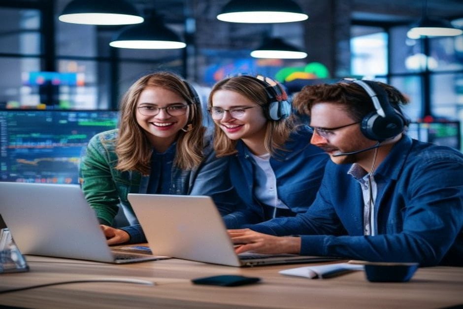 Équipe support logiciel accompagnant la croissance européenne de Conex