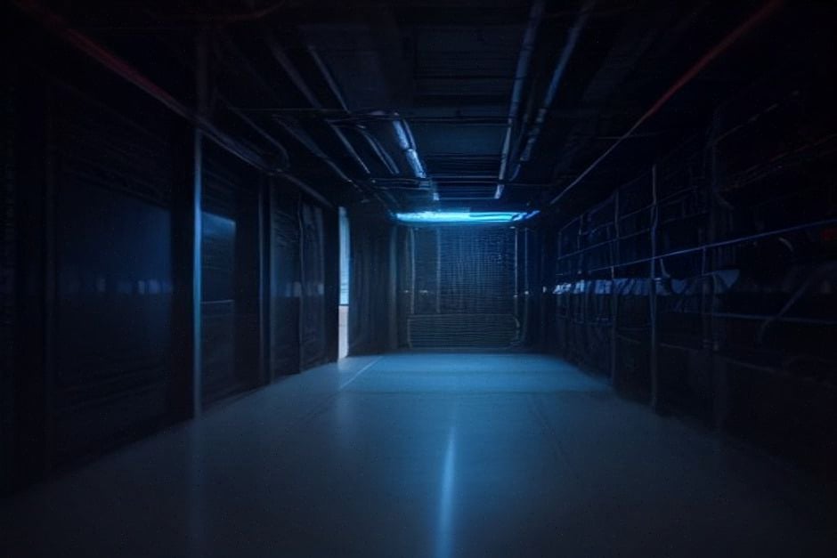 Serveurs IA modernes dans un centre de données hyperscale