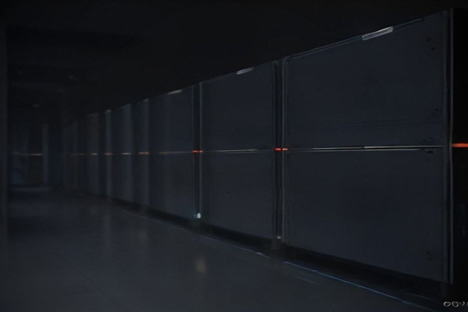 Serveurs GPU modernes illustrant la facture climatique des infrastructures IA
