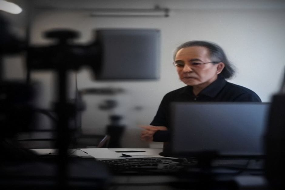 Studio coréen enregistrant des données pour un avatar mémoriel IA