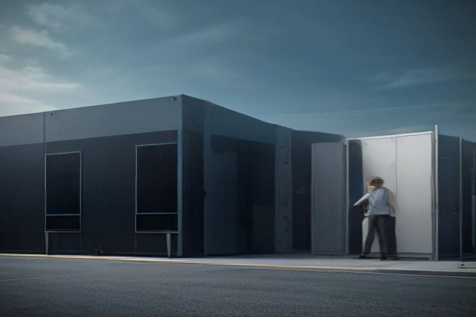 Centre de données moderne lié aux infrastructures d’intelligence artificielle